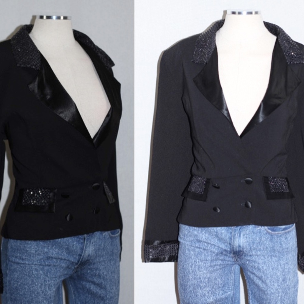 Petite Perceptions By Irene B. Black Blazer